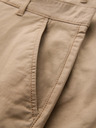 Ombre Clothing Pantaloni scurți chino clasici bărbătești cu tiv răsfrânt - bej