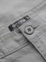 Ombre Clothing Pantaloni scurți chino clasici bărbătești cu tiv răsfrânt - gri
