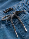 Ombre Clothing Pantaloni scurți din denim bărbătești cu tiv răsfrânt - albastru deschis