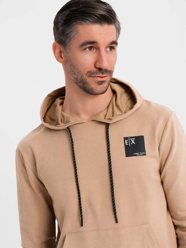 Ombre Clothing Set hanorac cu glugă + pantaloni de trening - maro