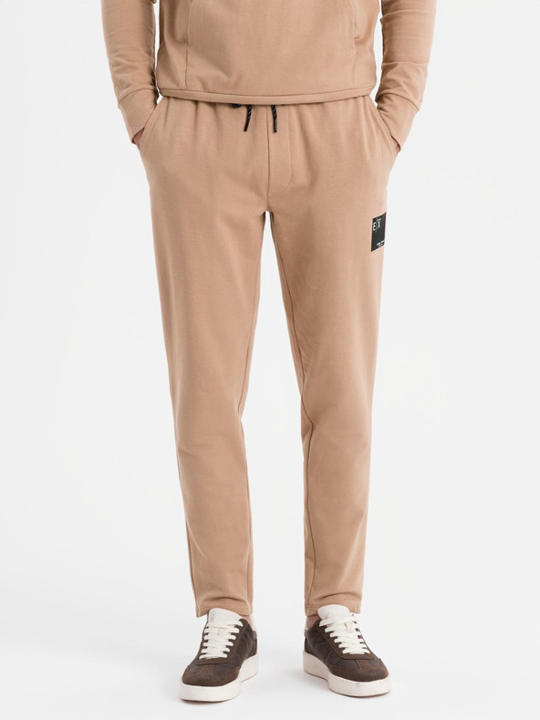 Ombre Clothing Set hanorac cu glugă + pantaloni de trening - maro