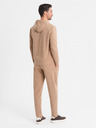 Ombre Clothing Set hanorac cu glugă + pantaloni de trening - maro
