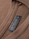 Ombre Clothing Cămașă tricotată bărbătească cu textură fină - maro deschis