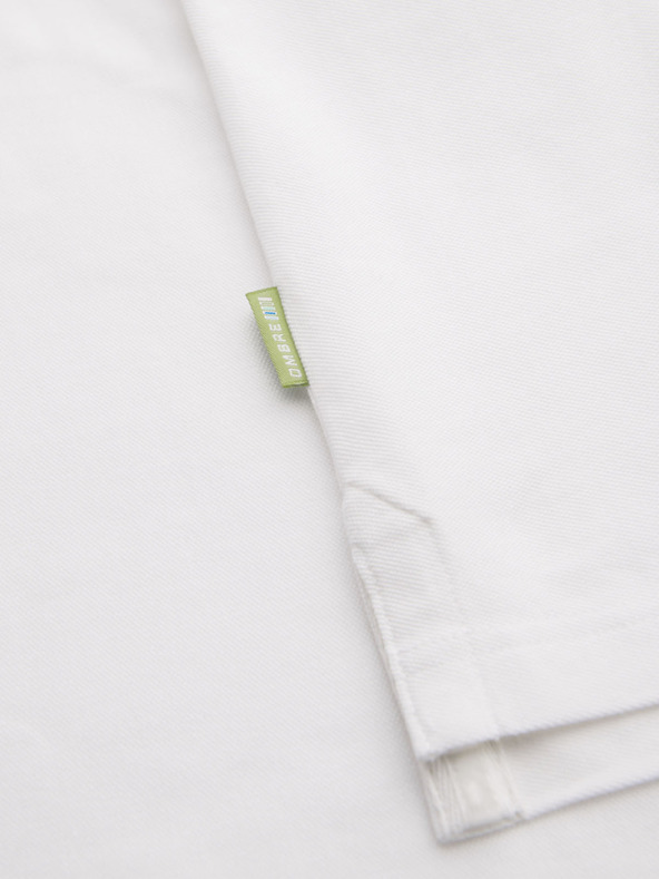 Ombre Clothing Tricou polo din țesătură pique din bumbac - crem