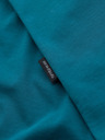 Ombre Clothing Tricou bărbătesc din bumbac cu imprimeu pe buzunar - turcoaz
