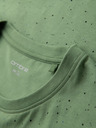 Ombre Clothing Tricou din bumbac pentru bărbați cu imprimeu și decolteu rotund - verde