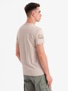 Ombre Clothing Tricou din bumbac cu imprimeu și decolteu rotund - negru