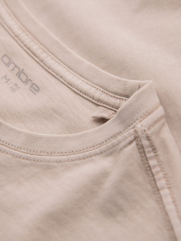 Ombre Clothing Tricou din bumbac cu imprimeu și decolteu rotund - negru