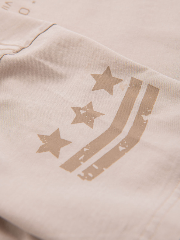 Ombre Clothing Tricou din bumbac cu imprimeu și decolteu rotund - negru