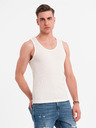 Ombre Clothing Tricou basic din bumbac pentru bărbați - alb