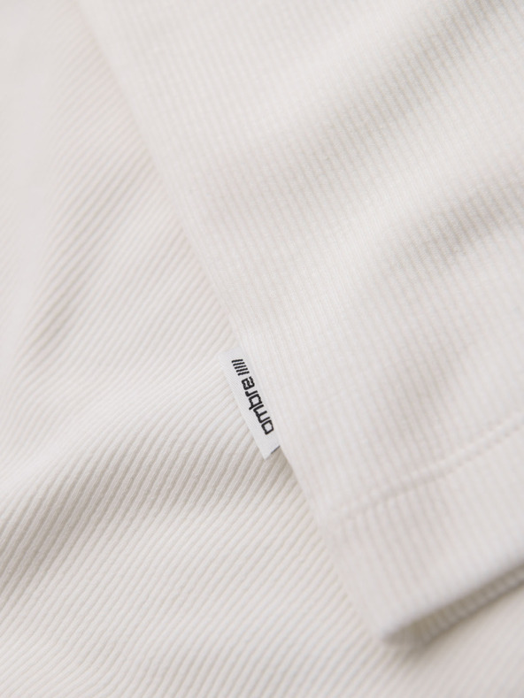 Ombre Clothing Tricou basic din bumbac pentru bărbați - alb