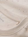 Ombre Clothing Tricou pentru bărbați cu imprimeu și decolteu rotund - crem