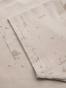 Ombre Clothing Tricou pentru bărbați cu imprimeu și decolteu rotund - crem