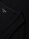 Ombre Clothing Tricou basic din bumbac pentru bărbați - negru