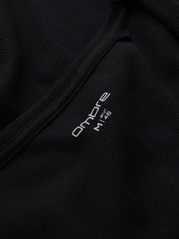 Ombre Clothing Tricou basic din bumbac pentru bărbați - negru