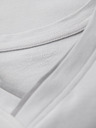 Ombre Clothing Tricou pentru bărbați cu inserții contrastante și decolteu în V - gri deschis
