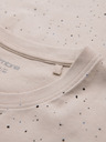 Ombre Clothing Tricou din bumbac pentru bărbați cu imprimeu și decolteu rotund - bej