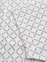 Ombre Clothing Tricou tricotat pentru bărbați cu imprimeu total - alb