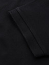 Ombre Clothing Tricou polo cu fermoar - negru