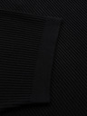 Ombre Clothing Tricou polo cu guler deschis fără nasturi - negru