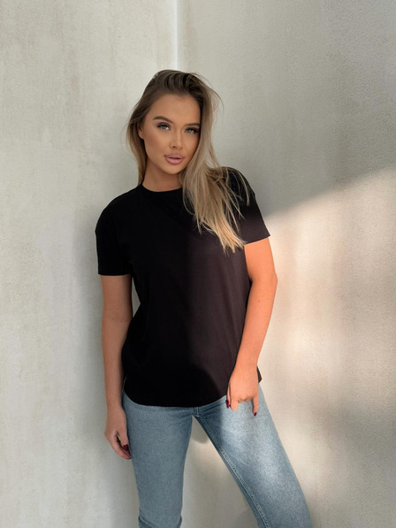 Edoti Tricou negru oversize