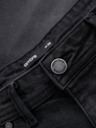 Ombre Clothing Pantaloni scurți din denim pentru bărbați, croială clasică - negri