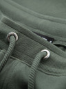 Ombre Clothing Pantaloni scurți de trening pentru bărbați cu tiv și brâu nervurat - oliv