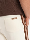 Ombre Clothing Pantaloni scurți de trening pentru bărbați cu tiv și brâu nervurat - crem