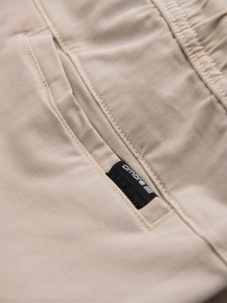 Ombre Clothing Pantaloni scurți pentru bărbați cu croială lejeră și buzunare cargo - crem