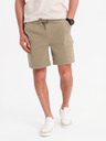 Ombre Clothing Pantaloni scurți pentru bărbați cu croială lejeră și buzunare cargo - verde oliv deschis
