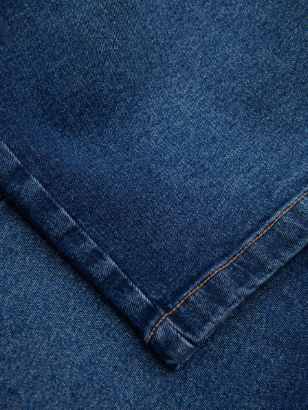 Ombre Clothing Pantaloni scurți din denim pentru bărbați, croială clasică - albastru închis