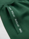 Ombre Clothing Pantaloni de trening pentru bărbați cu bordură contrastantă - verde închis