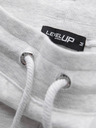 Ombre Clothing Pantaloni de trening pentru bărbați cu bordură și tăietură pe picioare - gri melanj