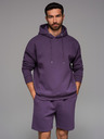 Ombre Clothing Hanorac unisex cu buzunare și glugă - violet