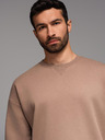 Ombre Clothing Hanorac unisex clasic cu decolteu rotund - maro