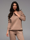 Ombre Clothing Hanorac unisex clasic cu decolteu rotund - maro