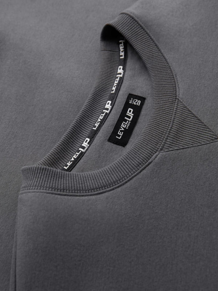 Ombre Clothing Hanorac unisex clasic cu decolteu rotund - gri