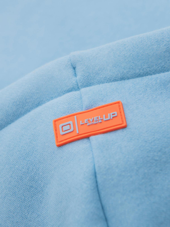 Ombre Clothing Hanorac unisex cu glugă și buzunare - albastru