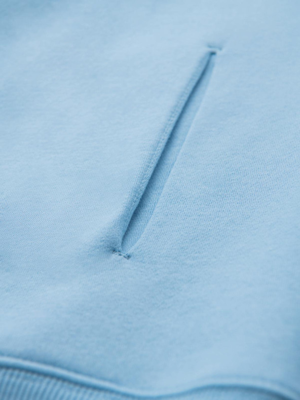 Ombre Clothing Hanorac unisex cu glugă și buzunare - albastru