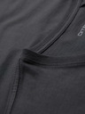 Ombre Clothing Tricou clasic din bumbac pentru bărbați BASIC cu decolteu în V - grafit