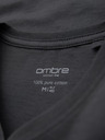 Ombre Clothing Tricou clasic din bumbac pentru bărbați BASIC cu decolteu în V - grafit