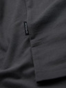 Ombre Clothing Tricou clasic din bumbac pentru bărbați BASIC cu decolteu în V - grafit