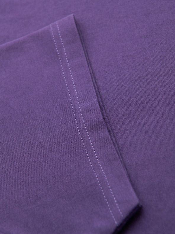 Ombre Clothing Tricou clasic BASIC din bumbac pentru bărbați - mov