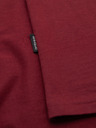 Ombre Clothing Tricou clasic BASIC din bumbac pentru bărbați - bordo