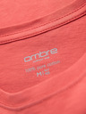Ombre Clothing Tricou clasic BASIC din bumbac pentru bărbați - coral