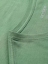 Ombre Clothing Tricou clasic BASIC din bumbac pentru bărbați cu decolteu în V - verde
