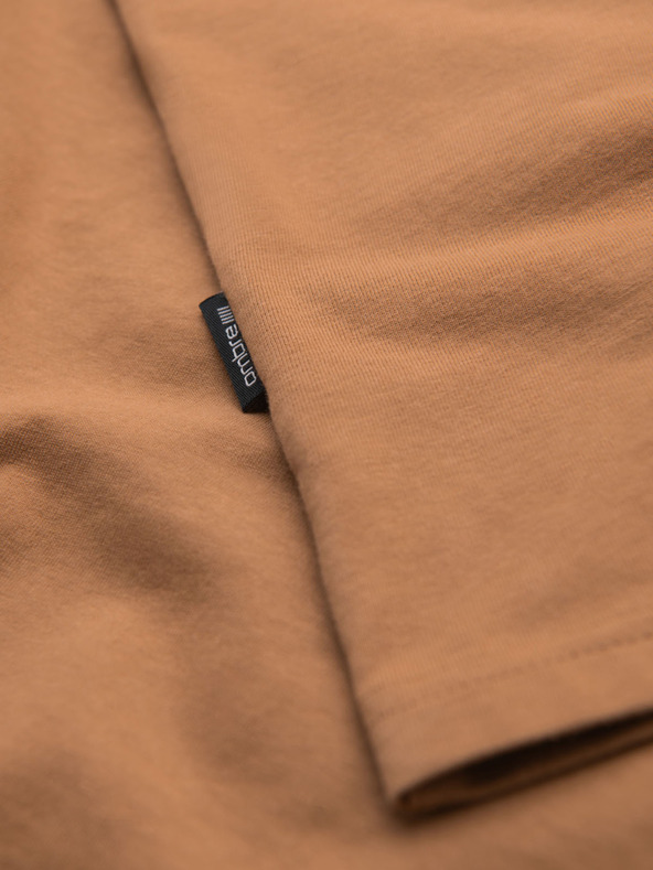 Ombre Clothing Tricou clasic BASIC din bumbac pentru bărbați - maro