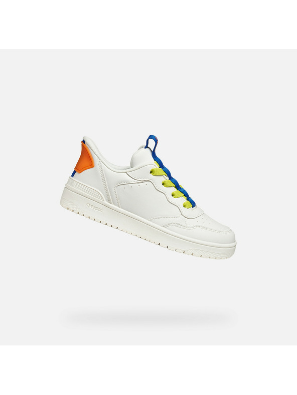 Geox Pantofi sport albi pentru băieți Geox Washiba Fast In