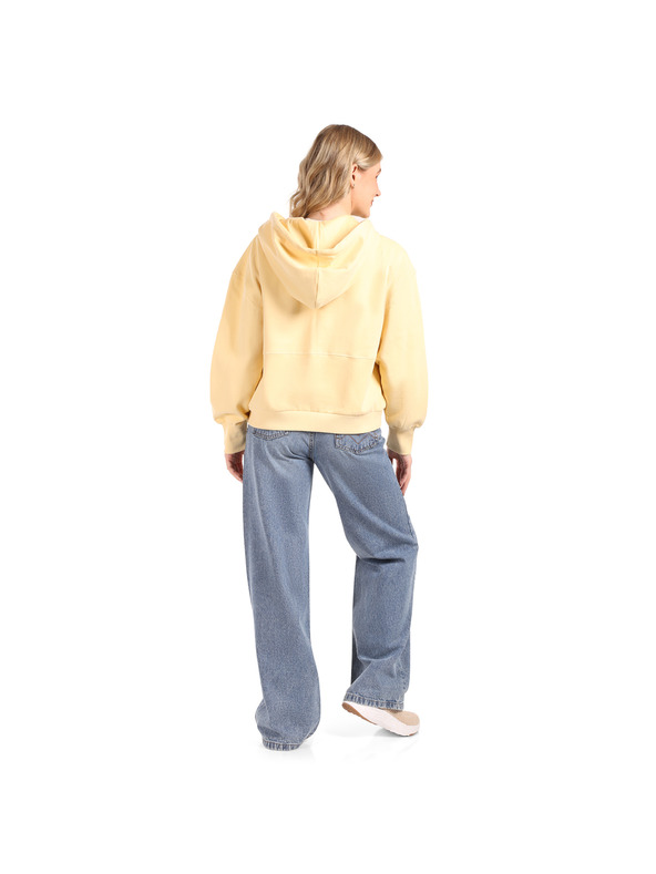 NAX Hanorac din bumbac pentru femei nax NAX OLOSA apricot gelato