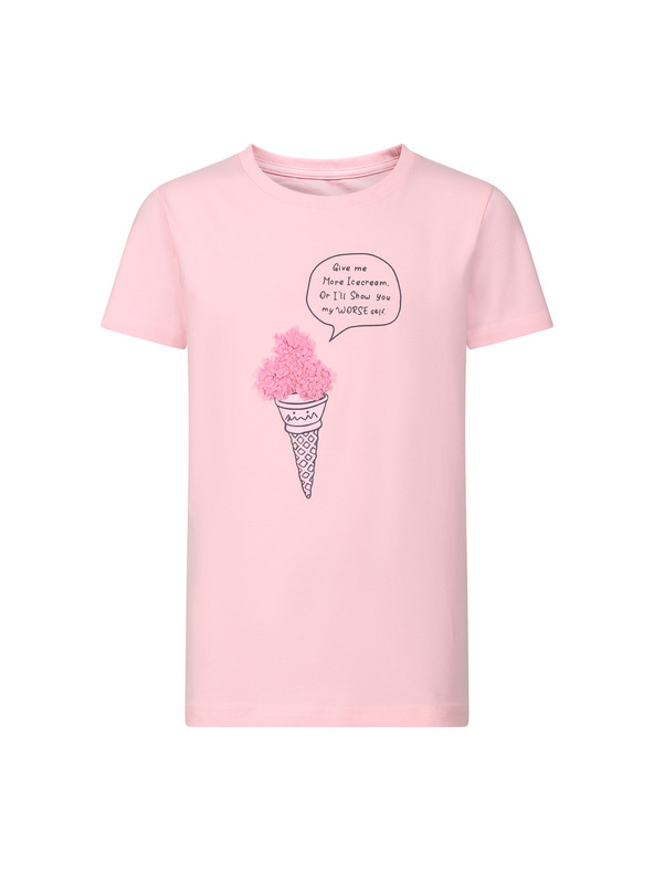 NAX Tricou din bumbac pentru copii NAX OMESO roz